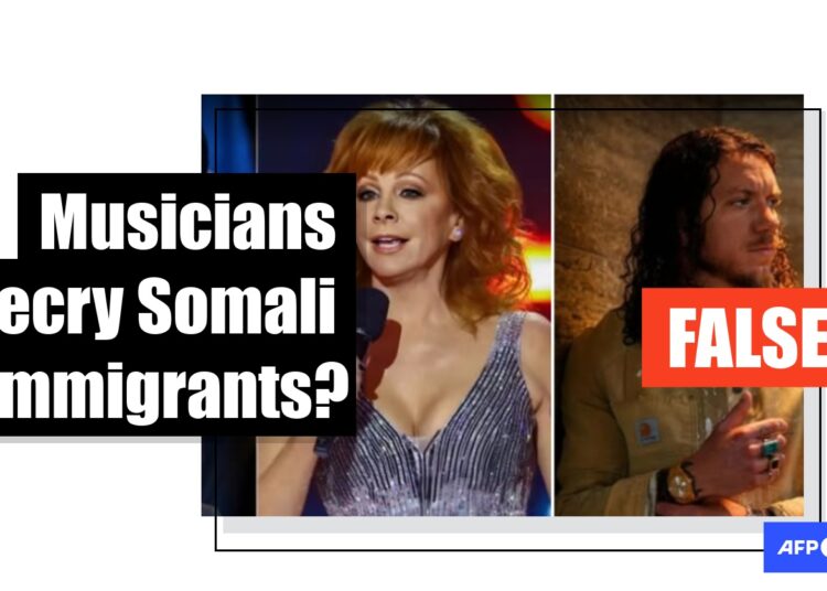 AI-generated content falsely links stars to anti-Somali messages