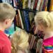 Kids looking at books