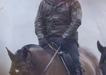 Andrew Mountbatten-Windsor still enjoys riding, pictured in the torrential rain close to Royal Lodge, but is said to spend more time watching TV or playing video games