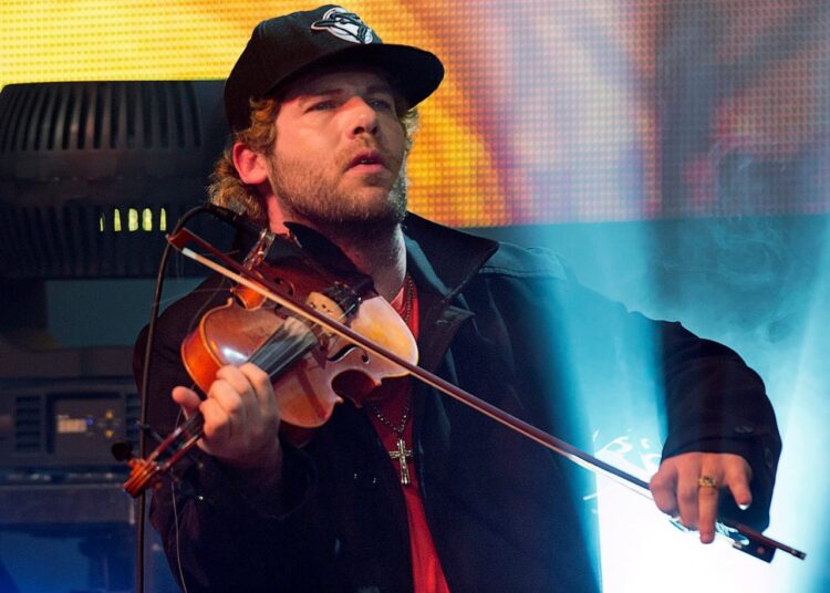 A man playing violin