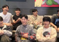 Boy band BTS appears in a Weverse livestream on July 1, 2025. [SCREEN CAPTURE]