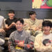 Boy band BTS appears in a Weverse livestream on July 1, 2025. [SCREEN CAPTURE]