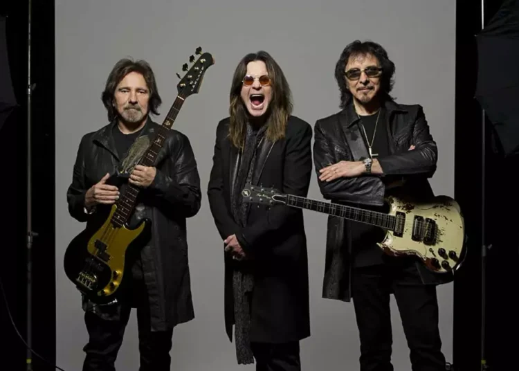 Black Sabbath's Geezer Butler, Ozzy Osbourne, and Tony Iommi