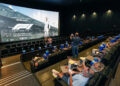 Guests prepare to watch Formula One "F1" The Movie preview screening at the CMX Daytona 12 Luxury Theatres at One Daytona, Monday, June 23, 2025.