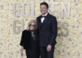Gloria Campano and Bradley Cooper. 81st Annual Golden Globe Awards