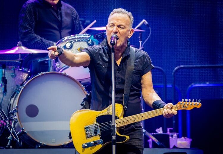 Bruce Springsteen performing
