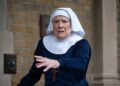 Judy Parfitt as her Call the Midwife character Sister Monica Joan