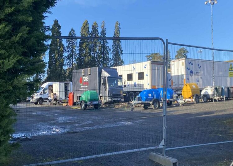 Celebrities spotted filming new TV show at historic hotel
