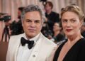 Mark Ruffalo, left, and Sunrise Coigney arrive at the 83rd Golden Globes on Sunday, Jan. 11, 2026, at the Beverly Hilton in Beverly Hills, Calif. (Photo by Jordan Strauss/Invision/AP)