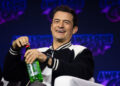 Celebrity Social Media Round-Up for April 16, 2025 including Orlando Bloom promoting a really big cruise ship with Drew Barrymore
