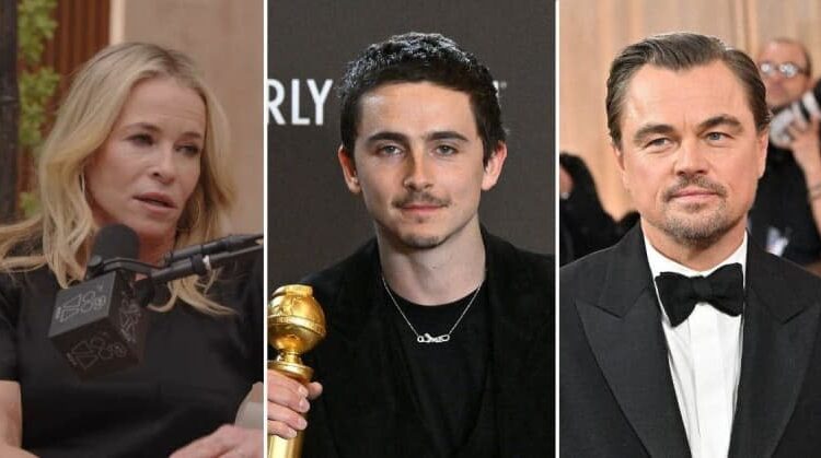 Chelsea Handler threw shade toward Timothy Chalamet, praising Leonardo DiCaprio as a 'real movie star' following comments Chalamet made on a recent press tour.MEGA; 'Not Skinny But Not Fat' Podcast/YouTube
