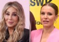 Cher, left, and Kristen Bell, right.