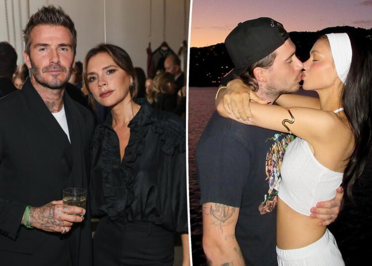 David, Victoria Beckham share first public comments since son Brooklyn's scathing attack