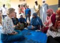 Duchess Sophie speaking to women in Chad