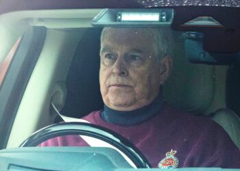Andrew Mountbatten-Windsor in his Grenadier Guards jumper