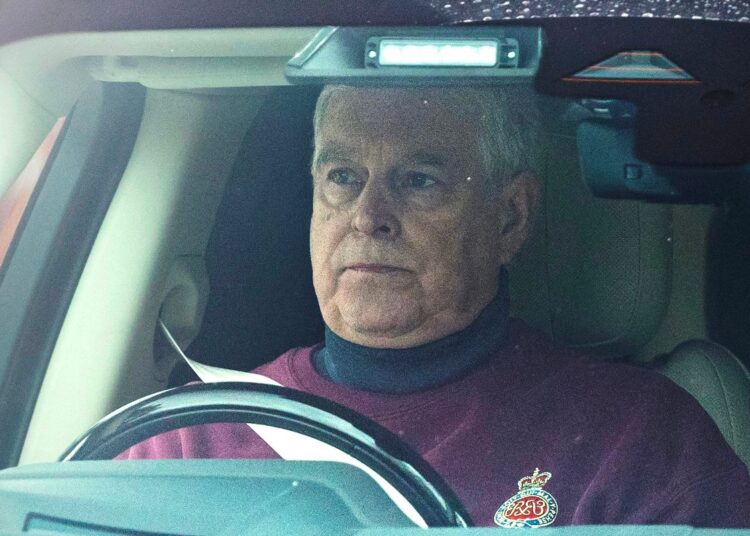 Andrew Mountbatten-Windsor in his Grenadier Guards jumper