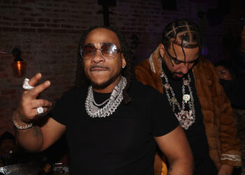 NEW YORK, NEW YORK - JANUARY 06: Max B and French Montana attend the French Montana And Max B