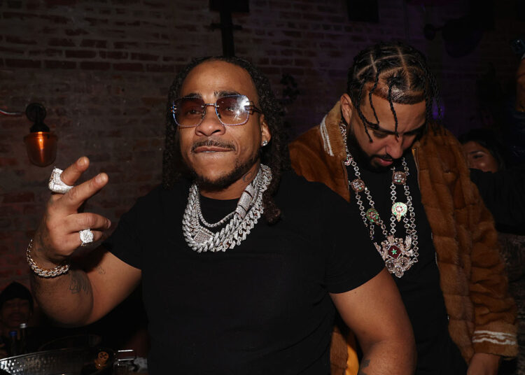NEW YORK, NEW YORK - JANUARY 06: Max B and French Montana attend the French Montana And Max B