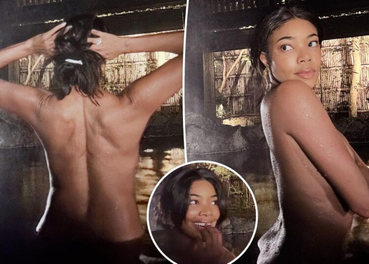 Gabrielle Union strips down for sultry soak on Japan trip
