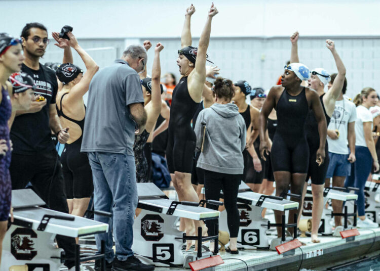 Gamecocks Set Nine Pool Records vs. Queens, Sweep Royals – University of South Carolina Athletics