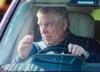 Andrew was spotted out driving in Windsor this morning