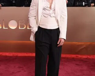 Matt Baron/BEI/Shutterstock Hudson Williams on the Golden Globes 2026 red carpet