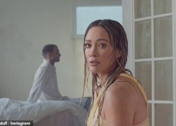 Hilary Duff is showing her provocative side in the music video for her racy new single Roommates about a romantic relationship gone dull