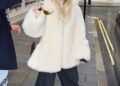 london, united kingdom american actress and singer hilary duff was spotted checking out of her hotel and heading to the airport in a chic, casual outfit featuring oversized denim trousers and a cozy fluffy jacket. pictured: hilary duff backgrid usa 21 january 2026 byline must read: mattpapz / backgrid usa: +1 310 798 9111 / usasales@backgrid.com uk: +44 208 344 2007 / uksales@backgrid.com *uk clients pictures containing children please pixelate face prior to publication*