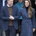 The Princess of Wales dazzled in a custom tartan coat designed by a famed Savile Row tailor as she arrived in Scotland for a day of joint engagements with Prince William on Tuesday