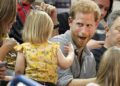 When Harry sat in the stands with a large bag of popcorn to watch the UK v Denmark match for the fourth day of the games in Toronto, it wasn't long before a cheeky youngster took a keen fancy to Harry's snack