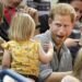 When Harry sat in the stands with a large bag of popcorn to watch the UK v Denmark match for the fourth day of the games in Toronto, it wasn't long before a cheeky youngster took a keen fancy to Harry's snack
