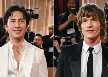 Hudson Williams and Connor Storrie Make Stylish Golden Globes Debut