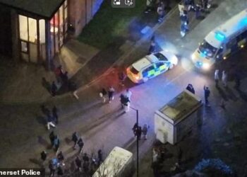 A drone was deployed to assist in tracking down the suspects, resulting in two arrests