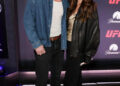 Miles Teller and Keleigh Sperry. (January Images for Paramount+)