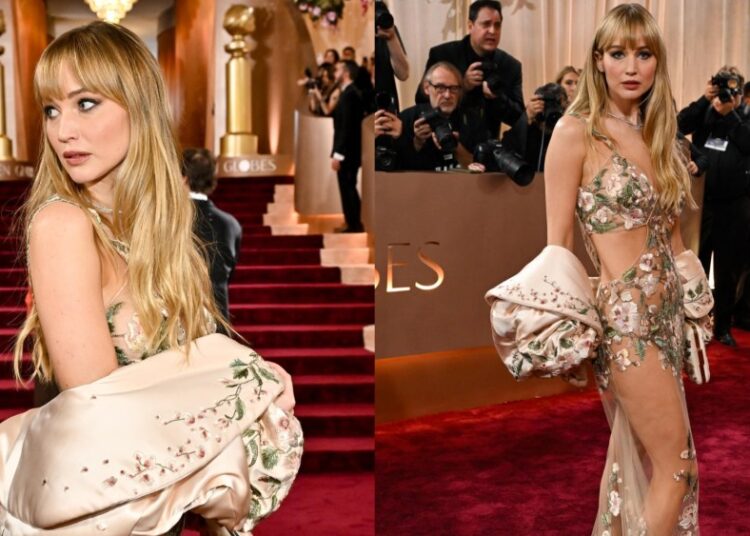 Jennifer Lawrence's Daring Givenchy Dress at Golden Globes 2026