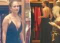 Jennifer Lopez rocks very revealing, low-cut dress while shopping in Beverly Hills