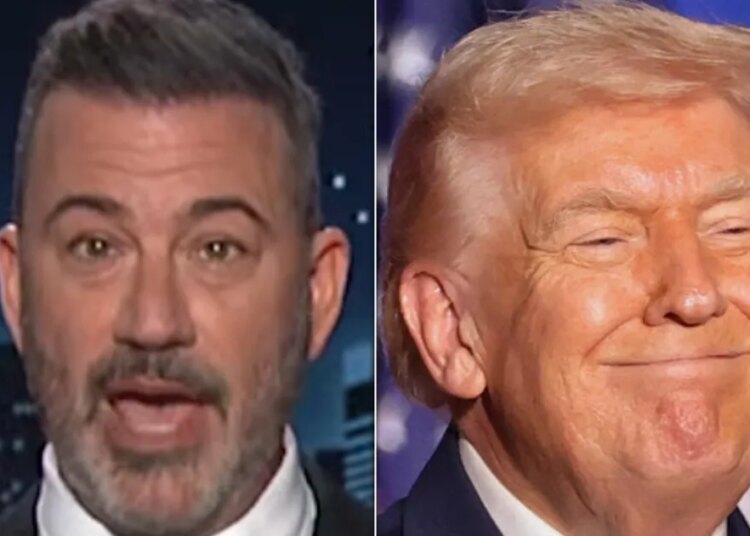 Jimmy Kimmel Calls BS On Trump's Favorite Attack On Protesters