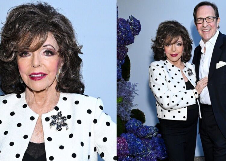 Joan Collins, 92, dazzles in ageless look at Golden Globes party - Celebrity News - Entertainment