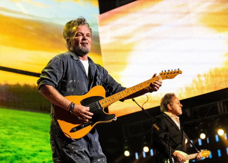 John Mellencamp performs during Farm Aid on Saturday, Sept. 23, 2023, in Noblesville, Ind.
