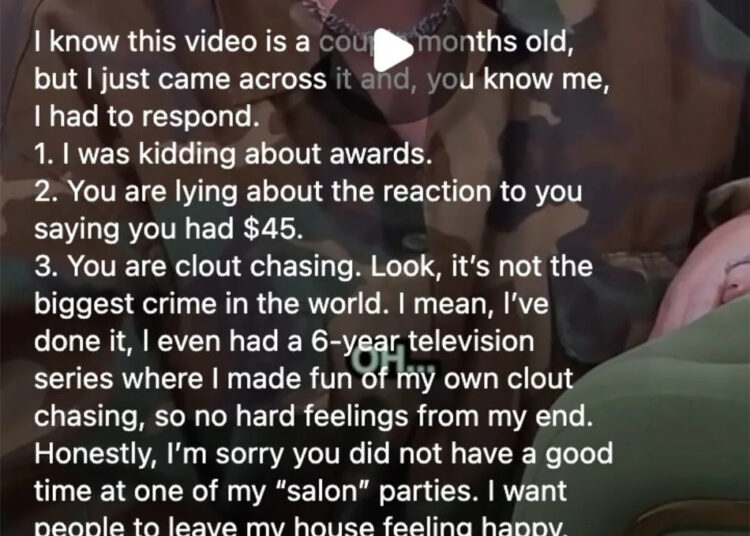 Kathy Griffin/Instagram Kathy Griffin calls out Ryan Asher on social media
