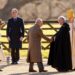 King Charles III is greeted by Revd Canon Dr Paul Williams as he arrives to attend the Sunday morning church service at St Mary Magdalene church in Sandringham, Norfolk.