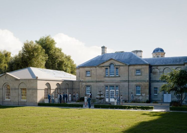 How the King's Hall will look from the back of the house