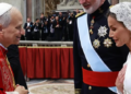 King Felipe and Queen Letizia with Pope Leo XIV