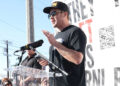 JILL CONNELLY/EPA/Shutterstock  Spencer Pratt at the 'They Let Us Burn' event in Los Angeles