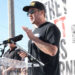 JILL CONNELLY/EPA/Shutterstock  Spencer Pratt at the 'They Let Us Burn' event in Los Angeles