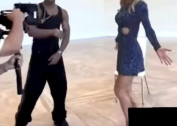 Lara Trump was seen dancing alongside Egyptian actor and singer Mohamed Ramadan, who is collaborating with the president's daughter-in-law on the song 'Sah-Sah'