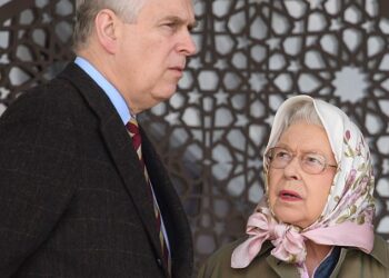 Andrew Mountbatten Windsor, 65 (left) was often widely believed to be the late Queen Elizabeth's (right) favourite son. She remained fiercely protective of her second son, even after Andrew was accused of sexual assault by late Epstein victim, Virginia Giuffre, in 2019