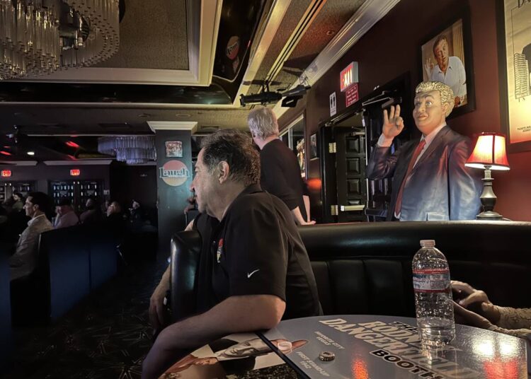 Harry Basil is shown during “Last Laughs at the Trop” at the Laugh Factory at the Tropicana ...