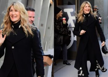 Lauran Dern Wears Loro Piana Out in New York City