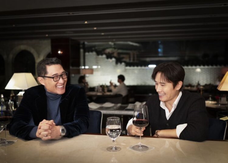 Daniel Dae Kim and Lee Byung-hun during the filming of CNN Original Series K-Everything, in Seoul, South Korea, December 14, 2025.